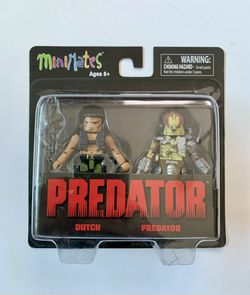 Predator Minimates Arnold Schwarzenegger DUTCH & Predator Figure Set MOC