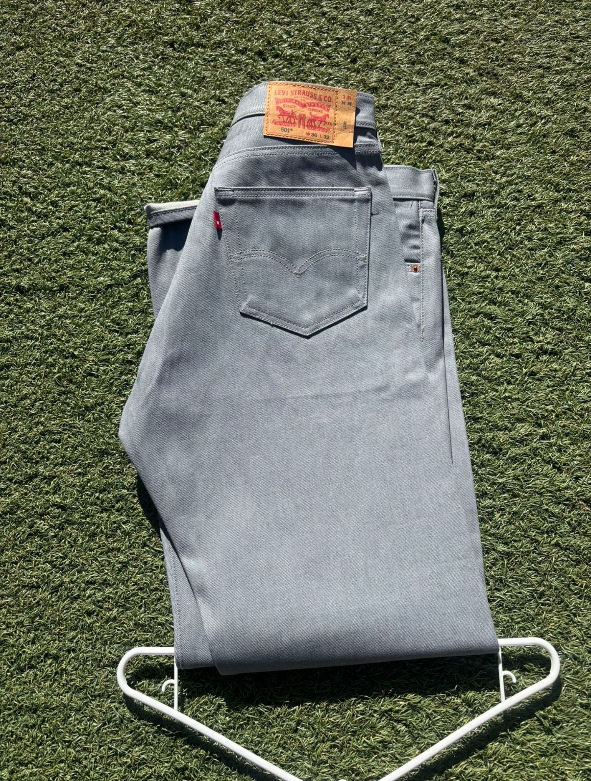 grey Levi 501s