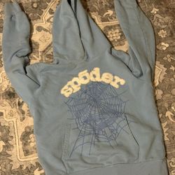 Sp5der Web Hoodie Sky Blue