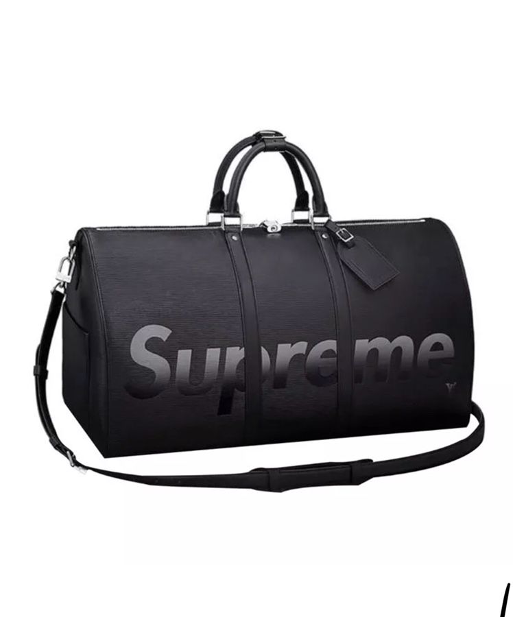 Louis Vuitton X Supreme Red Epi Keepall Bandouliere Duffle Bag 45 at  1stDibs  supreme x lv duffle bag, supreme louis vuitton duffle bag, louis  vuitton supreme duffle bag