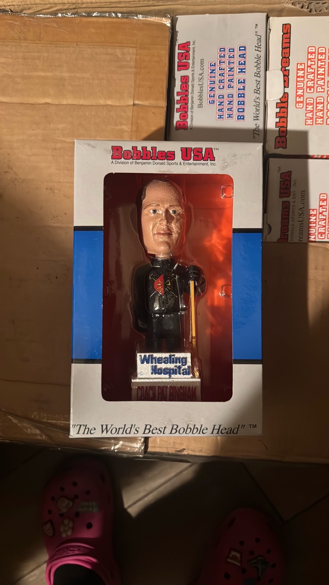 Coach Pat Bingham 7 inch bobble head by Bobbles USA