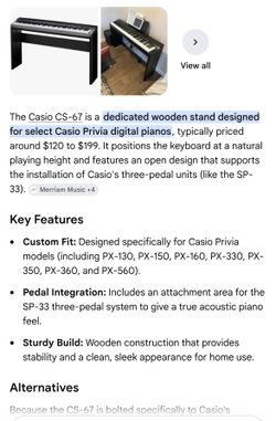 Casio CS-67 digital piano wooden stand