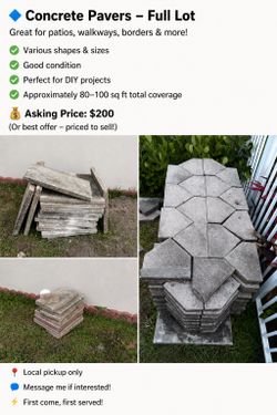 Concrete pavers