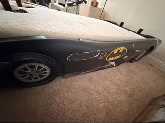 Bat man car  bed frame and with mattress