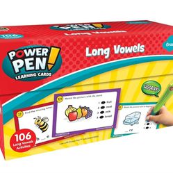 Power Pen Learning Cards: Long Vowels Grades K+