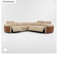 Diaz Dual-Power 5-Piece Reclining Sectional