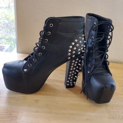 Spiked Platform Boots