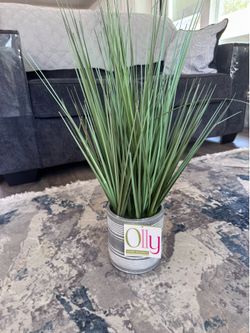 Brand New Olly Home Accents Artificial Grass Plant in Pot - 23"