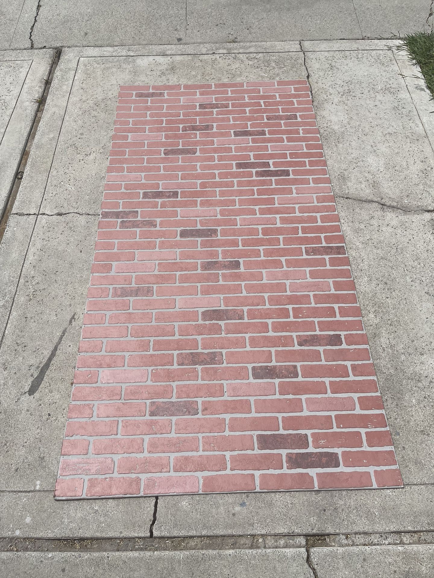 1/4 in. x 48 in. x 96 in. HDF Kingston Brick Panel