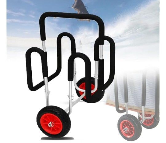 Stand Up Paddle Board & Surfboard Transport Cart Carrier Trolley