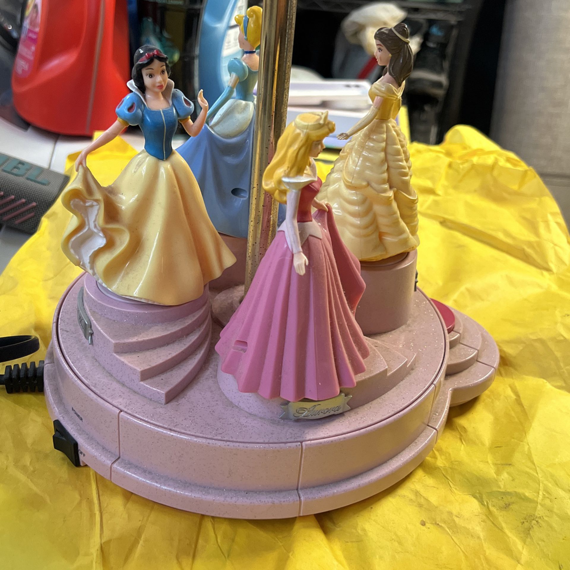 Disney dancing princess lamp Retro 1990s