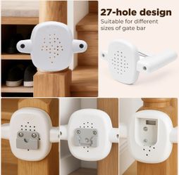 (Not Include The Gate) Pcs Baby Gate Banister Adapter, No Hole Stairway Baby Gate Mounting Kit