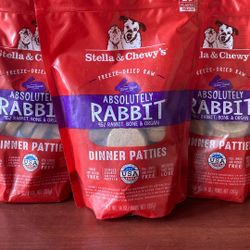 Stella & Chewy rabbit Dog patties
