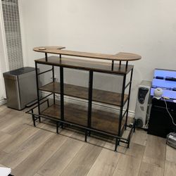 At Home Bar Unit & Bar Stools