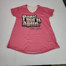 Britney Spears Tshirt Pink " Oops! I Did It Again!" Retro Size Large Regular