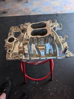 Dual plan 455 bbc intake polished
