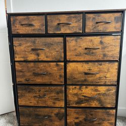 Dresser with 11 drawers (Rustic Brown)