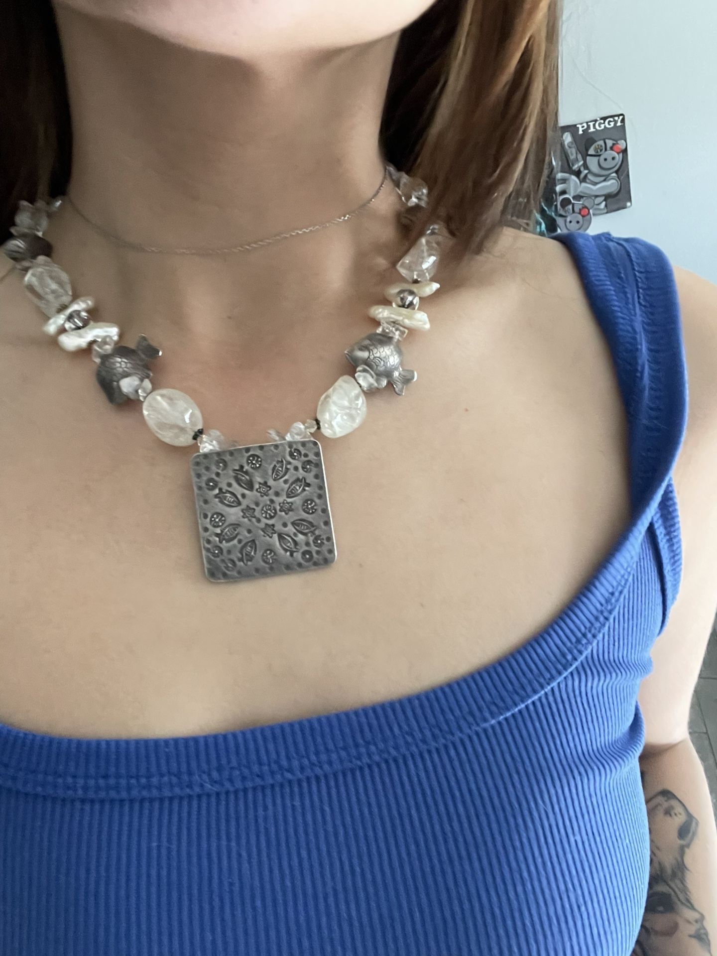 Silver Plated Sea Necklace