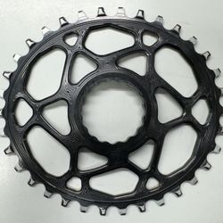 absoluteBlack Oval Chainring - 3mm Boost - 34T - Cinch Direct Mount - Black