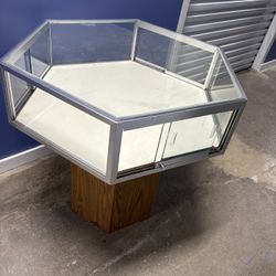 Hexagonal Display Case For Sale
