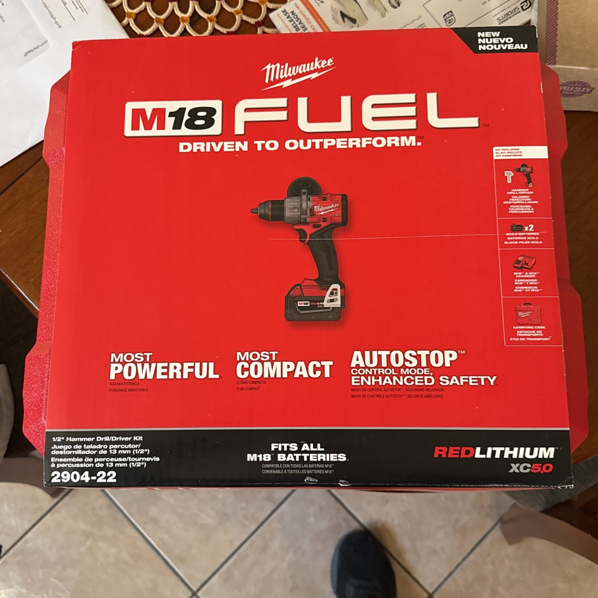 M18 Hammer Drill With 2xBattery And Charger