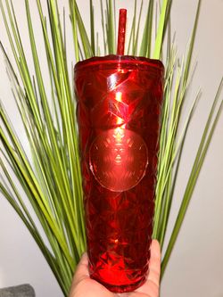 Starbucks 2023 Holiday Poinsettia Red Prism Cold Cup