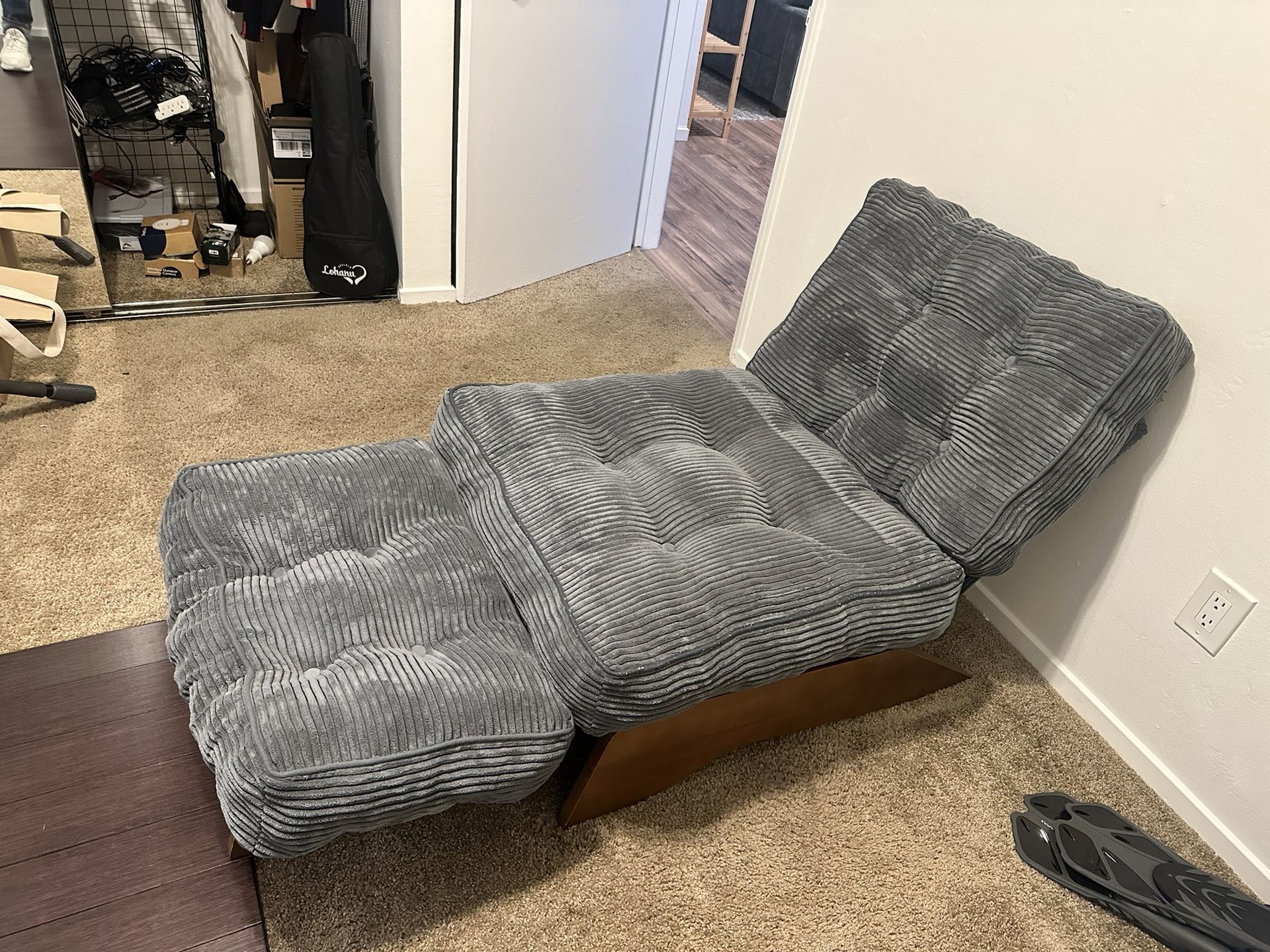 Accent Chair With Ottoman