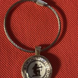 Keychain Zodiac “Sagittarus” Cabochon Style 