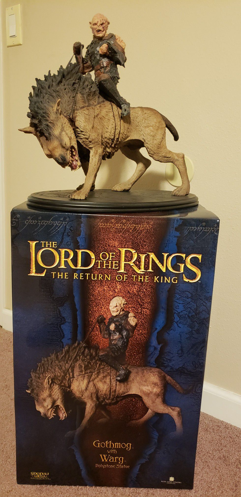 Gothmog on Warg Polystone Statue, LOTR, Sideshow Weta Collectibles, The Lord of the Rings
