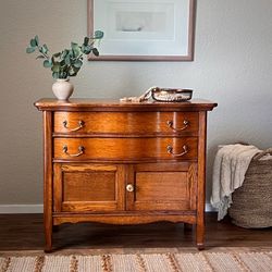 Antique Solid Oak Dresser