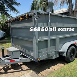 New 2025 Dump Trailer 8x12x4 12000lbs
