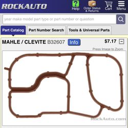 Mahle Oil Cooler Gasket