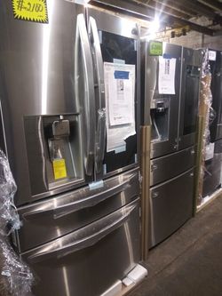 New LG 4 doors refrigerator in stainless steel 1 year warranty