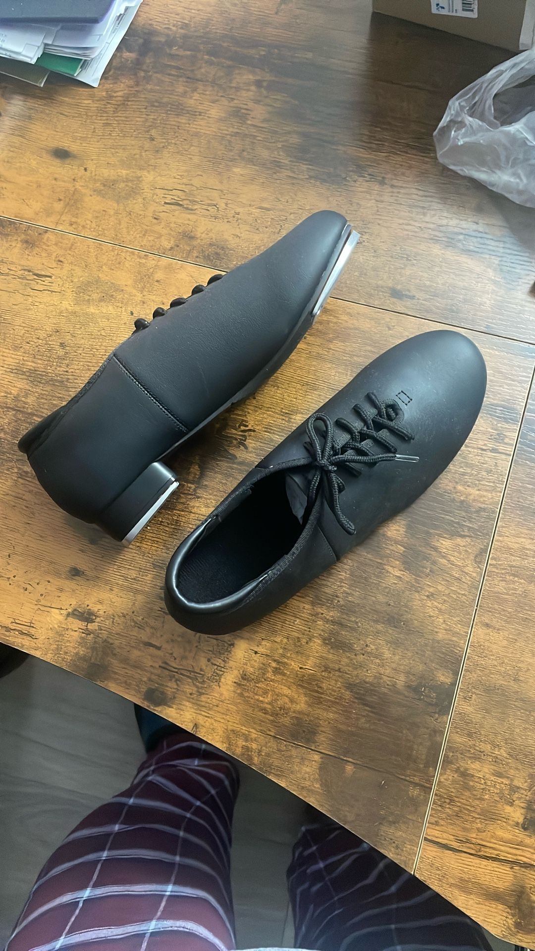 Brand New Black 8.5 Steel Tap Shoe