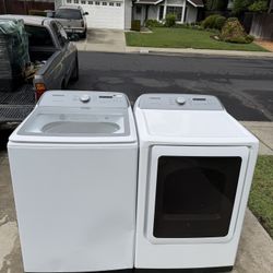 Set Washer & Gas Dryer Samsung 