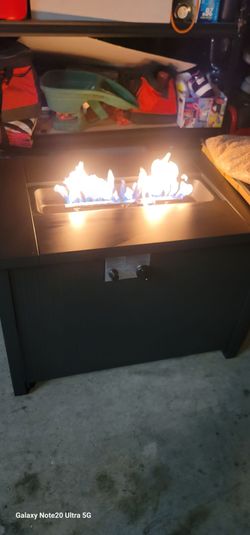 New 42" Propane Fire Pit Table With 4 Brand New Chairs Firm Price Lowballers Will Be Ignored