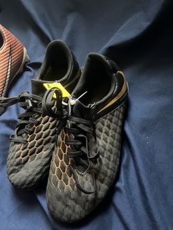 Nike Hypervenom Soccer Cleats Black Gold