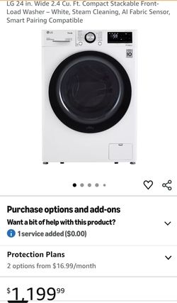 Lg front load washer new!