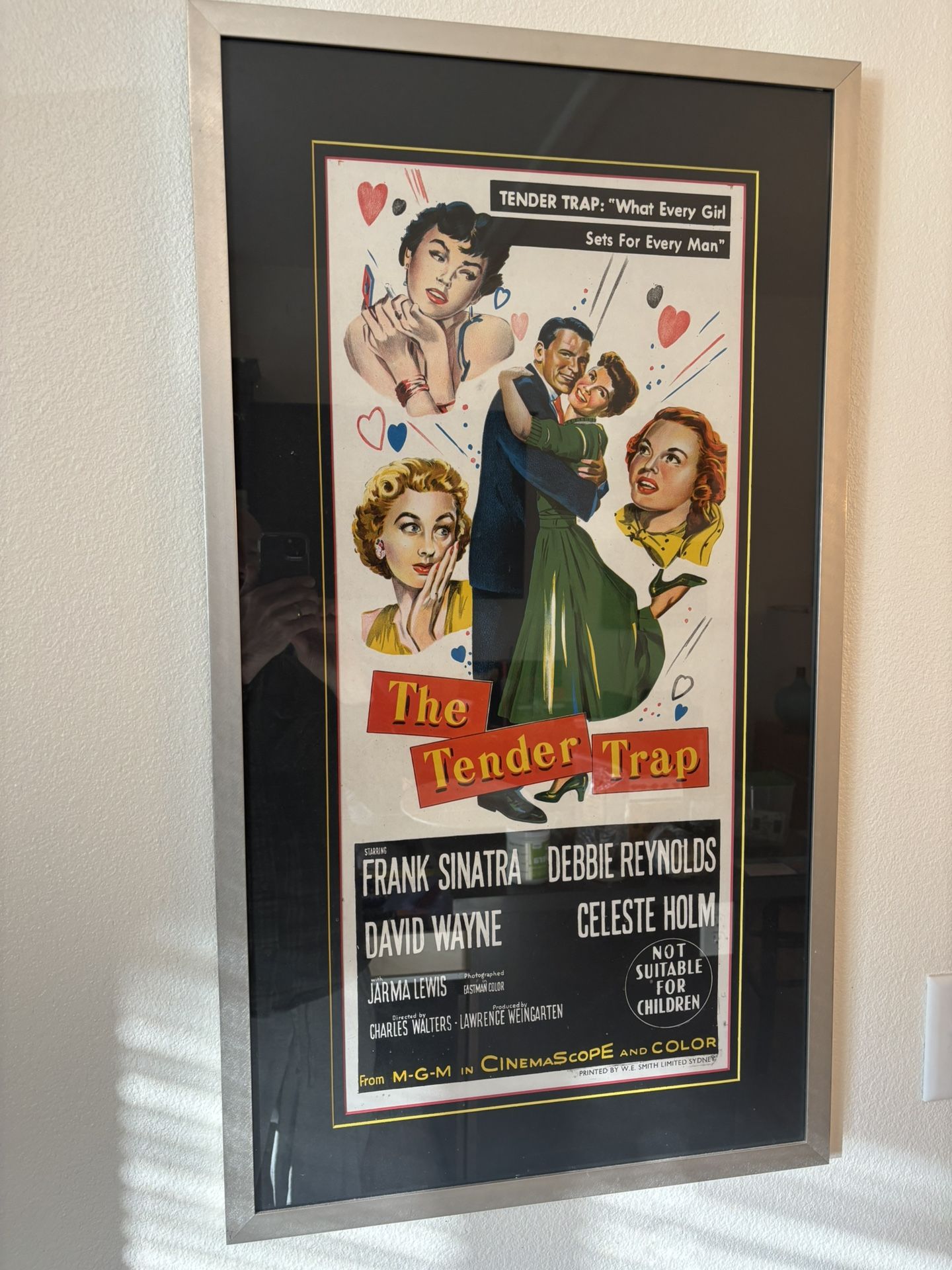 Framed Movie Poster From The 50S – Frank Sinatra