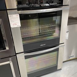 Dacor Stainless Steel Renaissance 30” Double Wall Oven In Black Glass