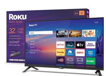 Roku Smart TV 2026 32-Inch Select Series, 1080p Full HD TV Roku TV with Voice Remote Flat Screen LED Television with Wi-Fi for Streaming Live Local Ne