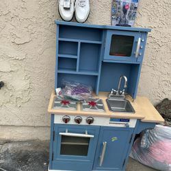 Kids Kitchen And Glass Desk