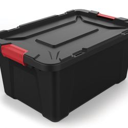 True Living Heavy Duty 55L Stackable Tote Storage Box Bin For Storage