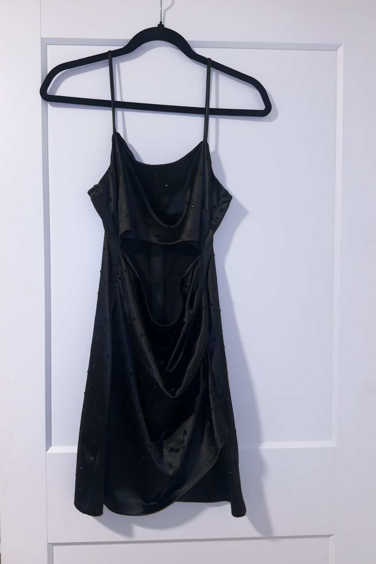 Black Dress With Black Gems