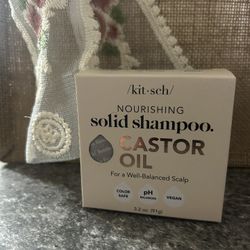 Kitsch Castor Oil Solid Shampoo Bar 