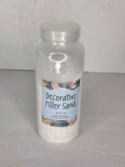 Hobby Lobby White Decorative Filler Sand Bottle Home Decor Crafting Art Beach