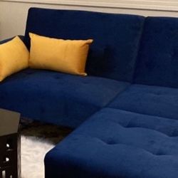 Navy Blue Sofa/Sleeper