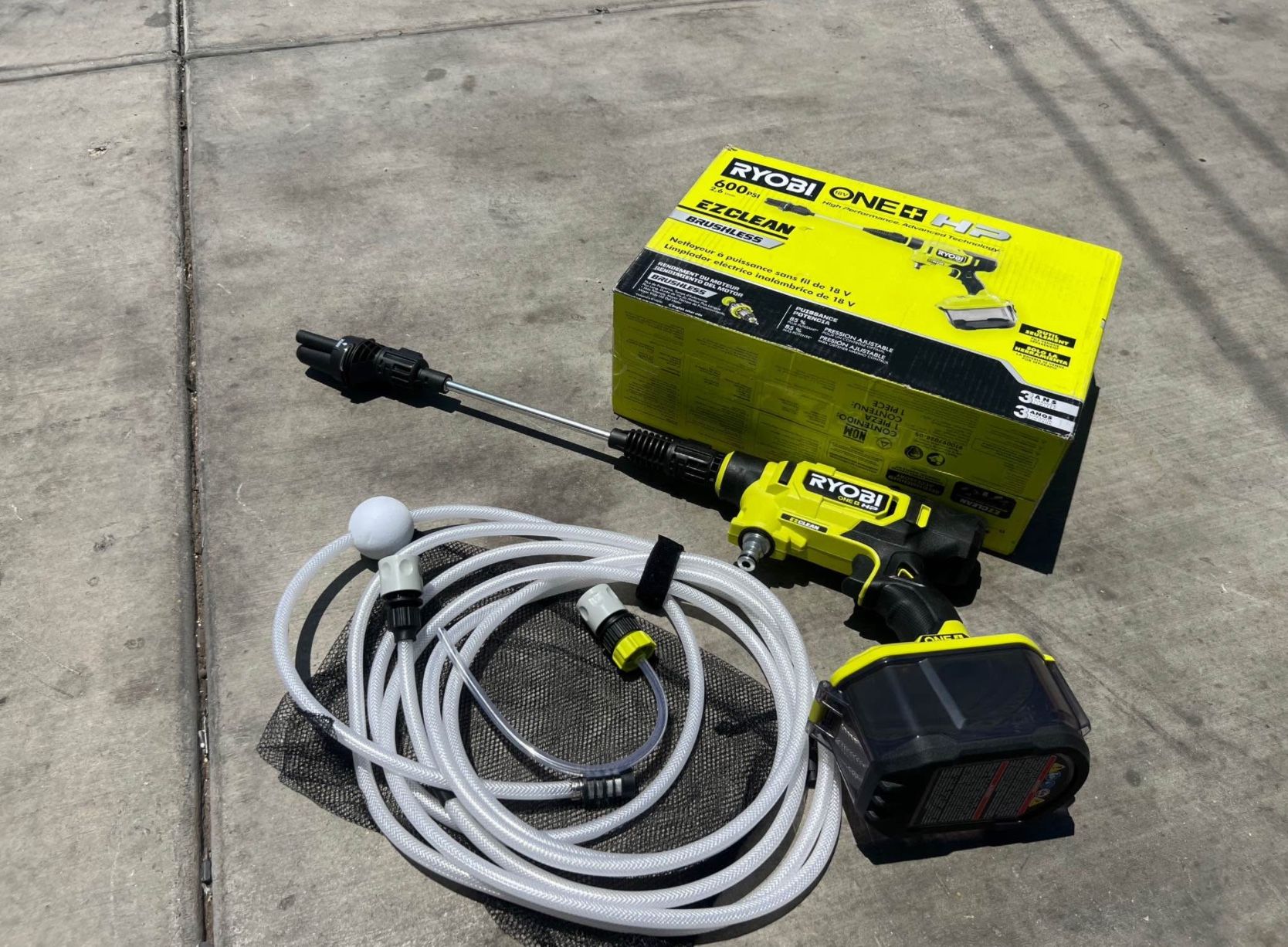 Ryobi 18v Cordless 600psi Power Washer Tool Only