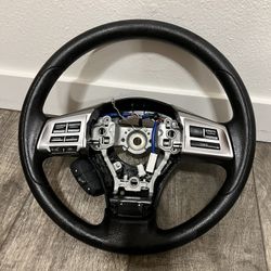 2012 - 2014 Subaru Outback Steering Wheel (OEM) with Controls (Black