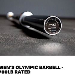 OLYMPIC MEN BAR  BRAND NEW  7’ 44 LBS 2’ Hole